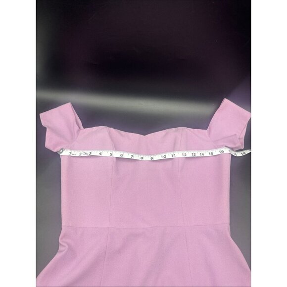 Dress the Population Bailey Lavender Off the Shoulder Lined Dress Sz M Body Con - Picture 9 of 9